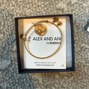Alex and Ani Gold Charm Bracelet